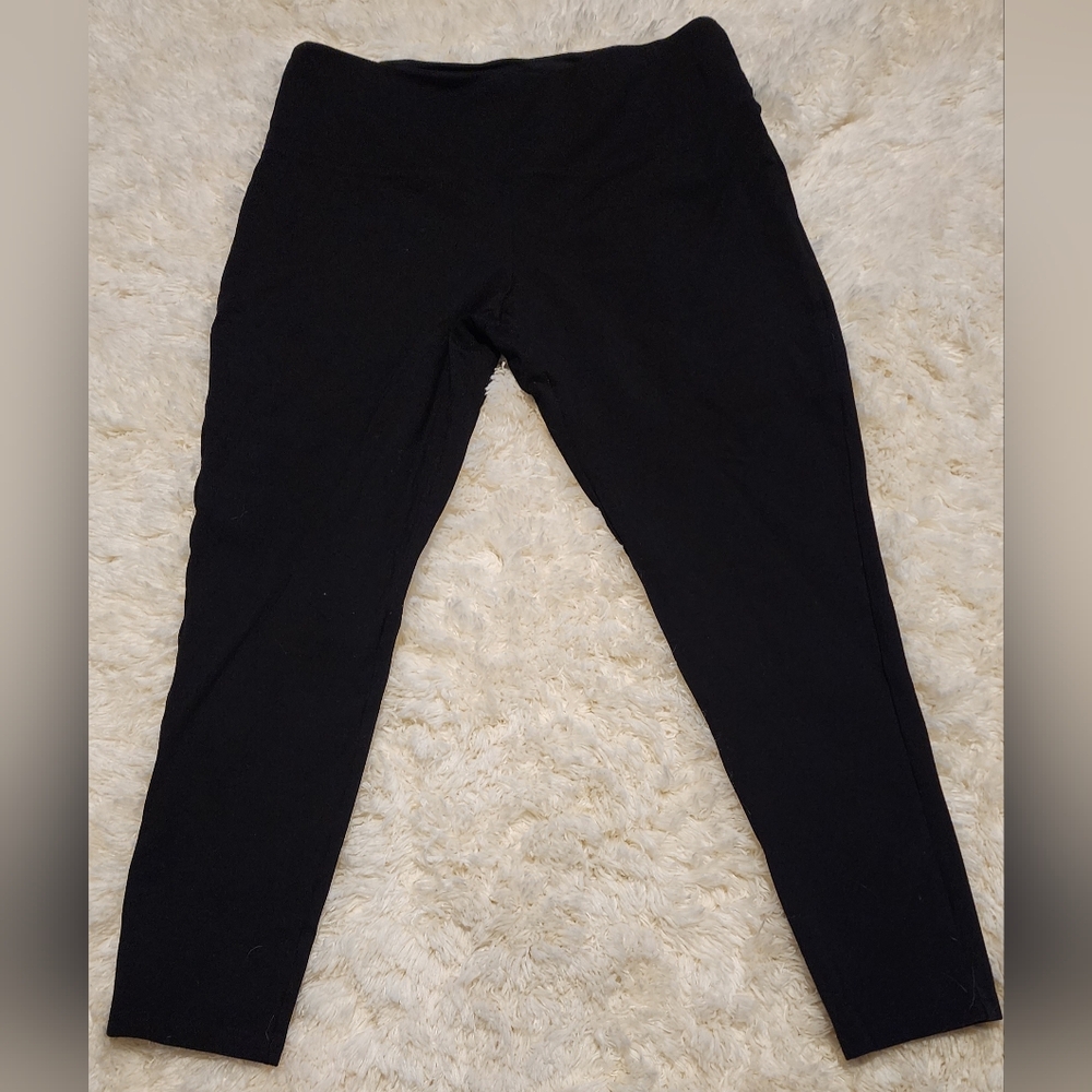 ALEXANDER JORDAN Women's black Tummy Control Leggings Sz. L - Picture 7 of 7